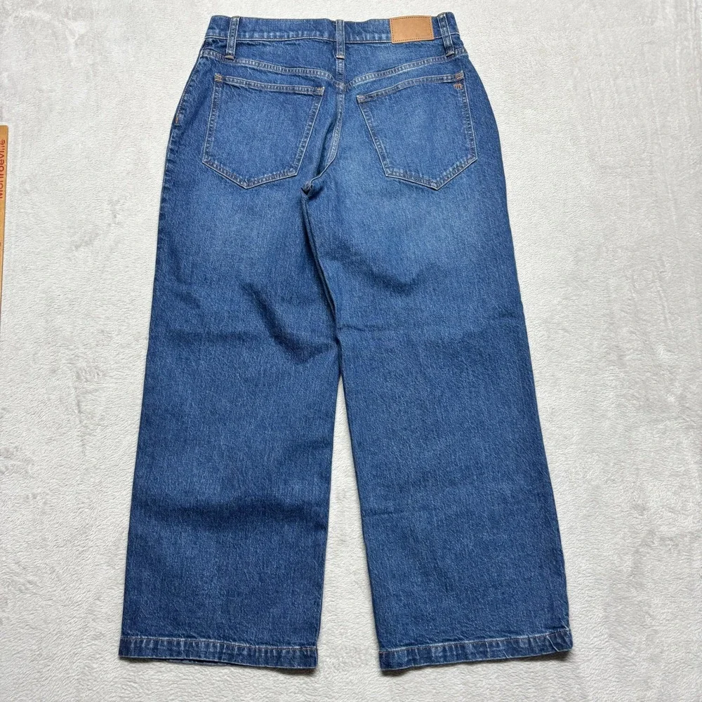 Madewell Jeans Womens 30P The Perfect Vintage Wide-Leg High Rise Patch Pocket